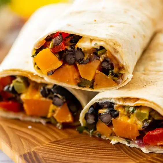 Sweet Potato and Black Bean Burrito Lunch For Office