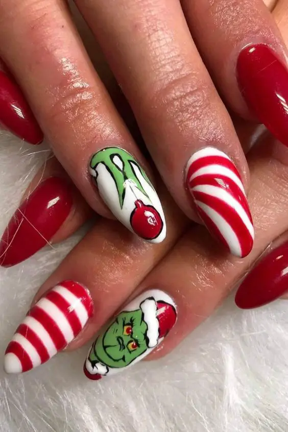Classic Christmas nail Colors