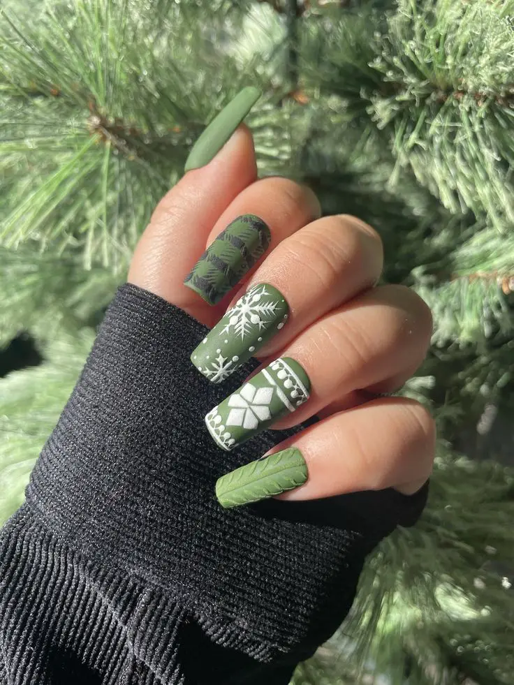 Classic Christmas nail Colors