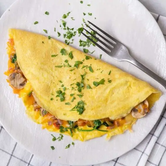 Easy and Healthy Breakfast Veggie Omelette
