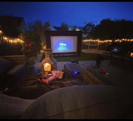 outdoor movie night New Year's Eve Party Ideas