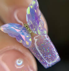 Holographic Butterfly Nails