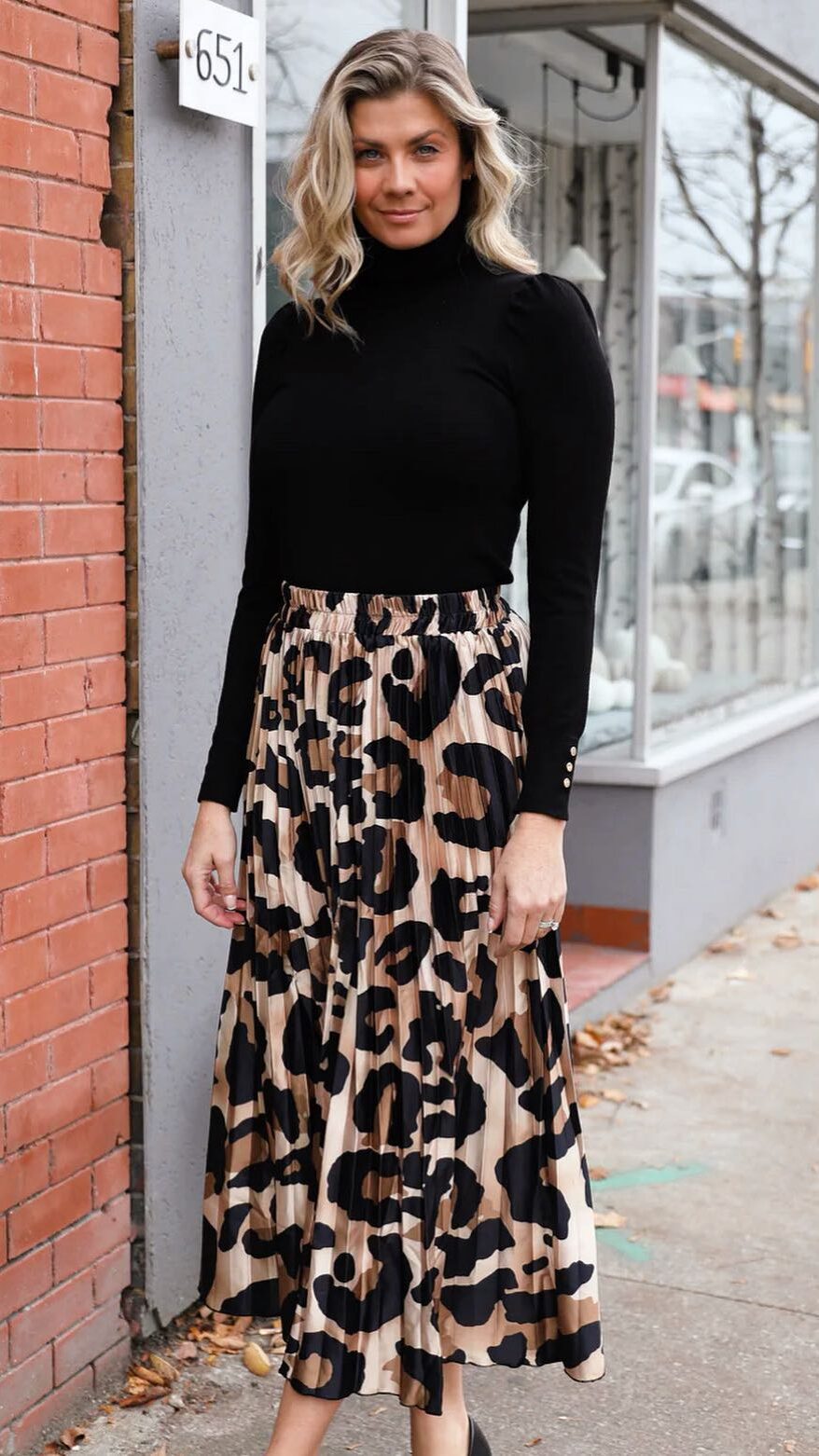 Printed Midi Skirt with Crop Top