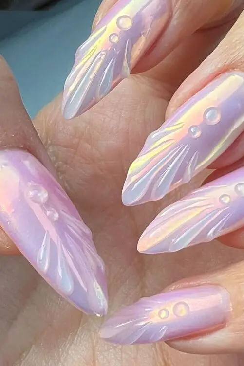 Gradient Pink Seashell Design