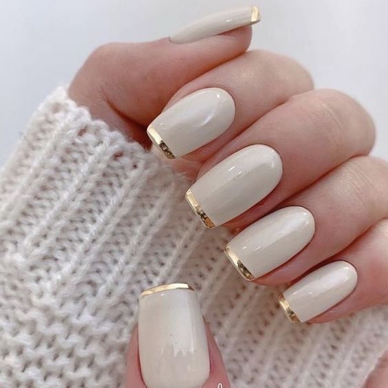 Metallic French Tips