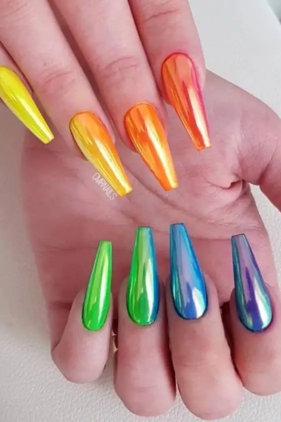 Neon and Metallic Fusion