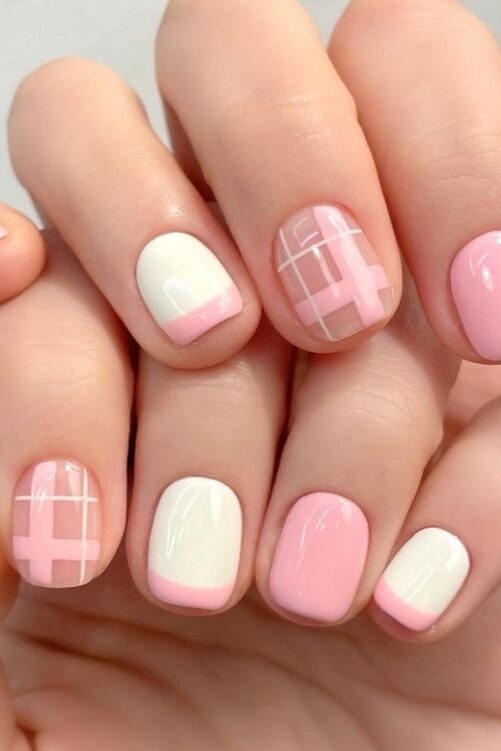 Pink & White Gingham