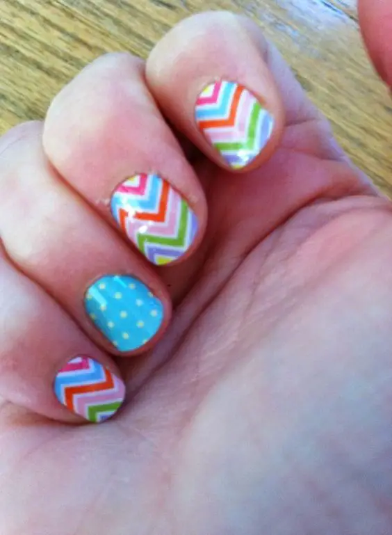 Vibrant Rainbow Chevron