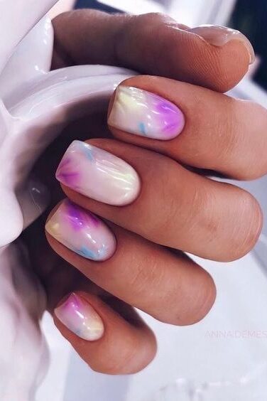 Watercolor nails