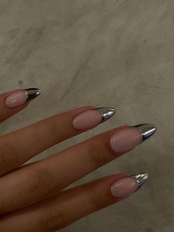 Metallic French Tips