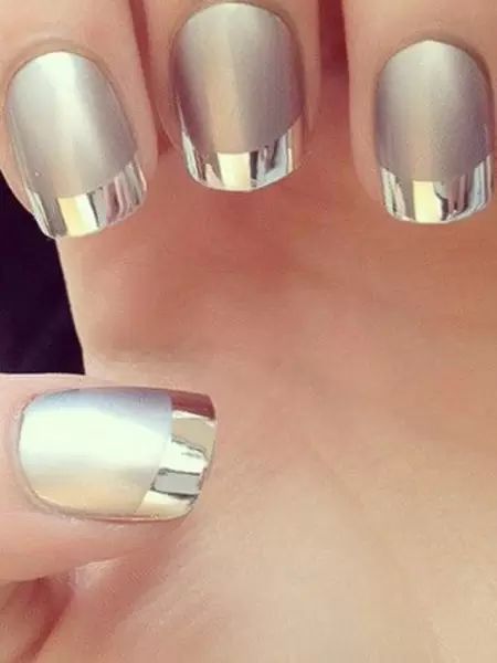 Metallic French Tips